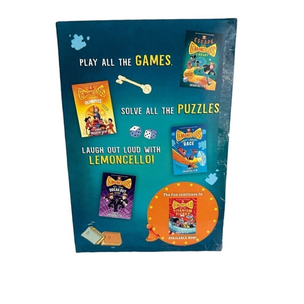 MR. LEMONCELLO'S LIBRARY book set. Books 1-4 included. Author Chris Grabenstein. - Picture 2 of 4